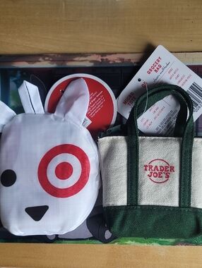 Two Micro Tote Bag for grocery shopping